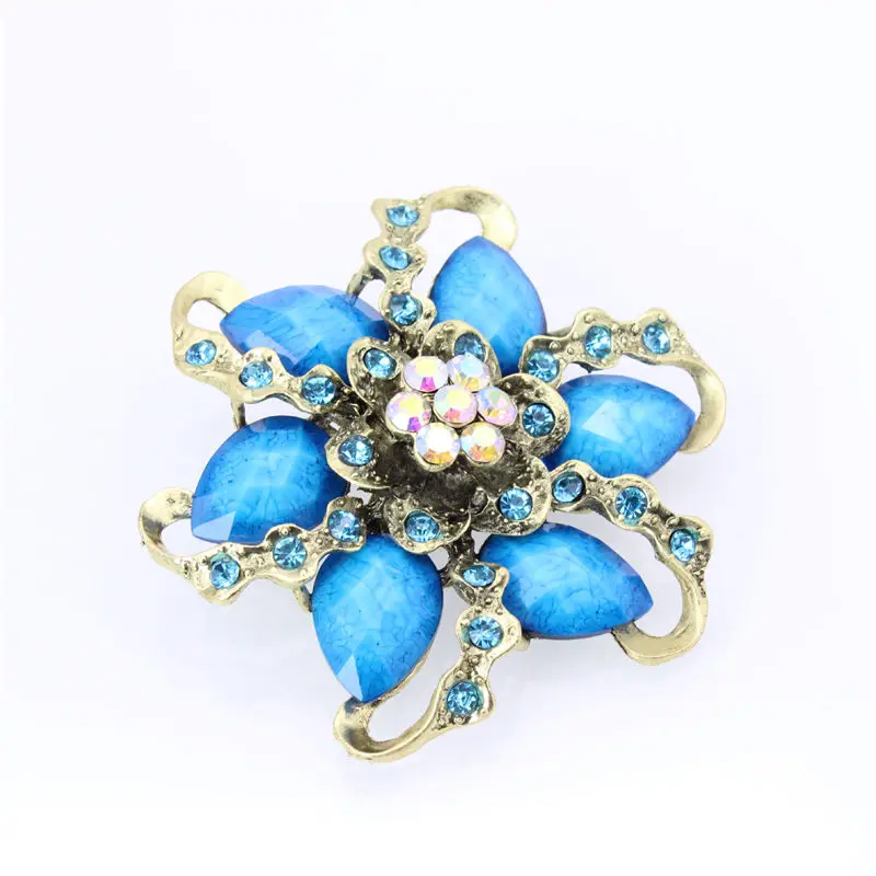 Мода Ретро Леди Шарф Брошь Пальцы Micro главе цветок принцесса лук галстук