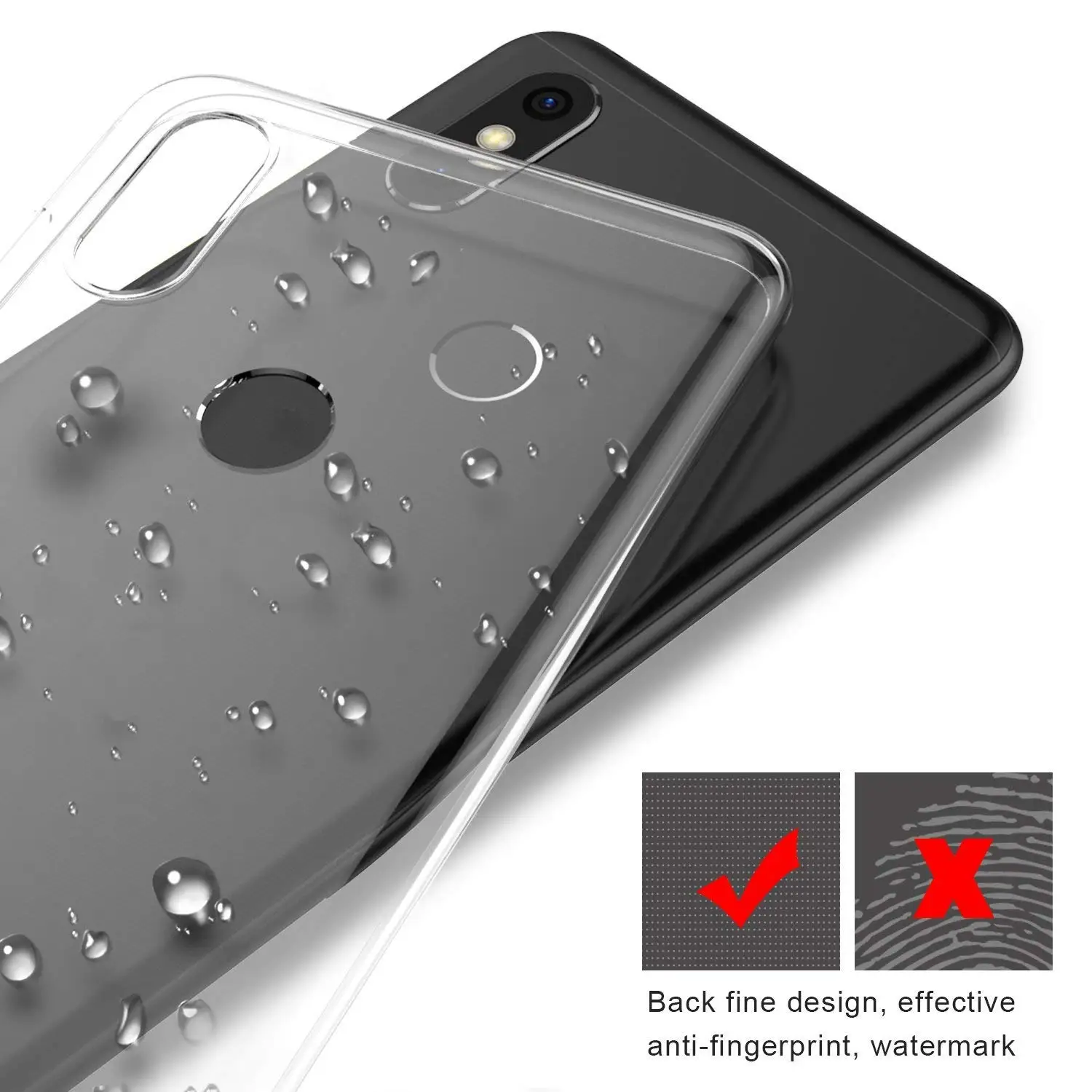 Чехол для Xiaomi mi A2 Lite A1 TPU Силиконовый Прозрачный Бампер Мягкий чехол 5X 6X задняя