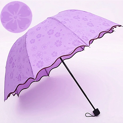 2017 бренд цветок зонт от солнца и дождя со складным зонтом большие женские зонты