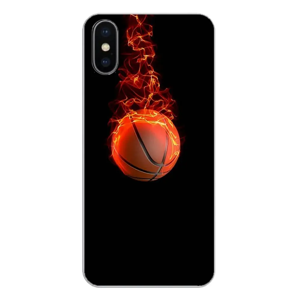 basketball ball Fire water Print For Samsung Galaxy Note 8 9 S9 S10 A8 A9 Star Lite Plus A6S A9S Soft Transparent Shell Covers |