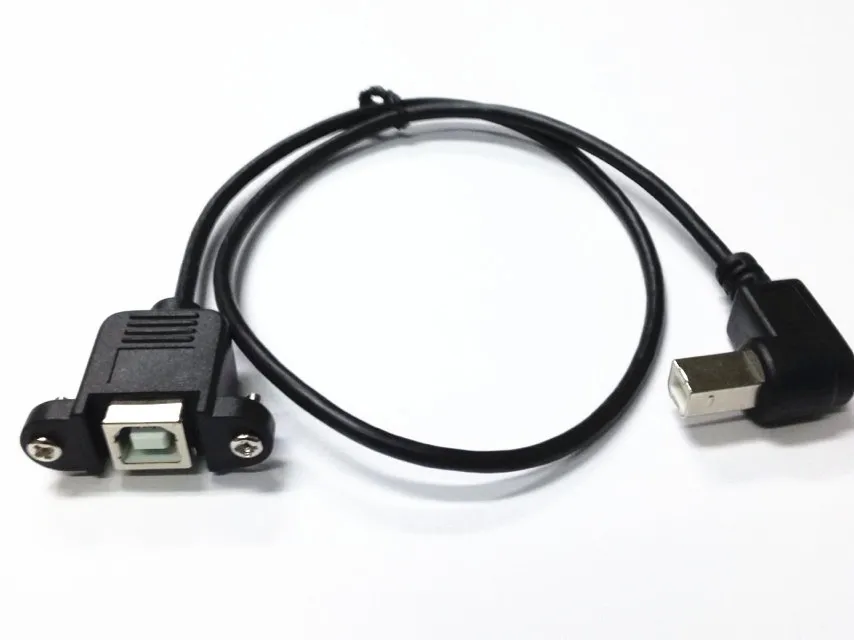 Короткий Удлинительный Кабель USB 2 0 B для принтера Мама-права угол 90 градусов 5 м |