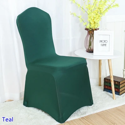 

Teal Colour Chair Cover Spandex Chair Cover China Universal Lycra Chair Cover Dining Chair Kitchen Washable Thick