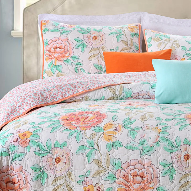 CHAUSUB стеганые покрывала для кровати хлопковое стеганое одеяло комплект из 3