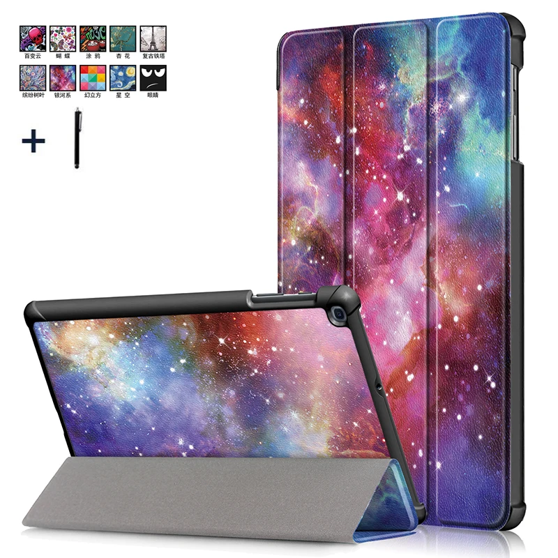 Чехол для Samsung Galaxy Tab A 10 1 дюйма 2019 T510 Магнитный флип чехол из искусственной кожи с