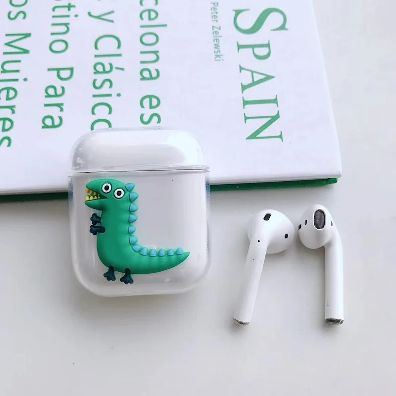 C Мультфильм милый 3D Микки Минни большие глаза Airpods Крышка для Apple беспроводной Bluetooth гарнитура Ipod анти-осень мягкая коробка оболочки - Цвет: C