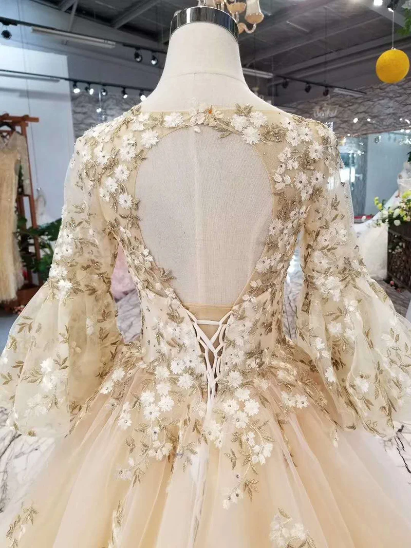 LSS196 Корея Стильные вечерние одежды фея квадратный вырез длинный рукав с
