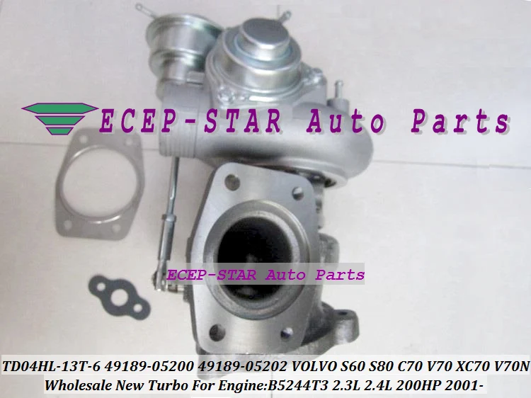 Турбокомпрессор TD04HL для VOLVO Для S60 S80 C70 V70 XC70 AWD V70N B5244T3 2.3L 2.4L бесплатная