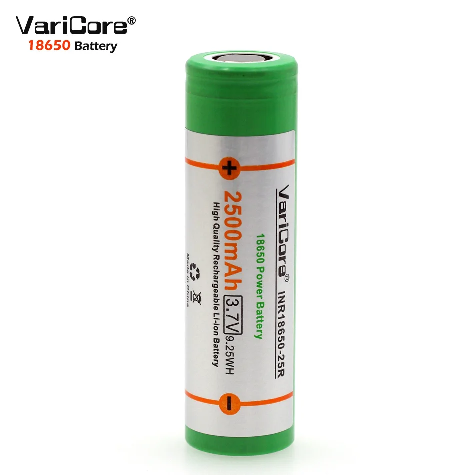 1 шт. Новый оригинальный VariCore 3,7 V 20A 2500mah литий-ионная батарея разрядка электронная сигарета INR18650-25RM аккумуляторы