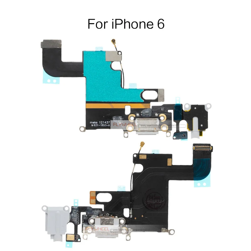 10 шт./лот USB док станция с зарядным портом гибкий кабель для iPhone 6G 6S Plus гибкой