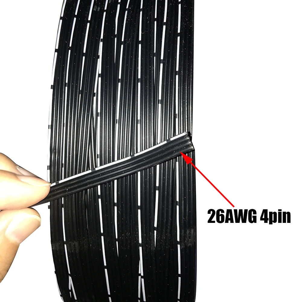 Специальный мягкий высокотемпературный силиконовый кабель 26AWG 3P 4P 8P