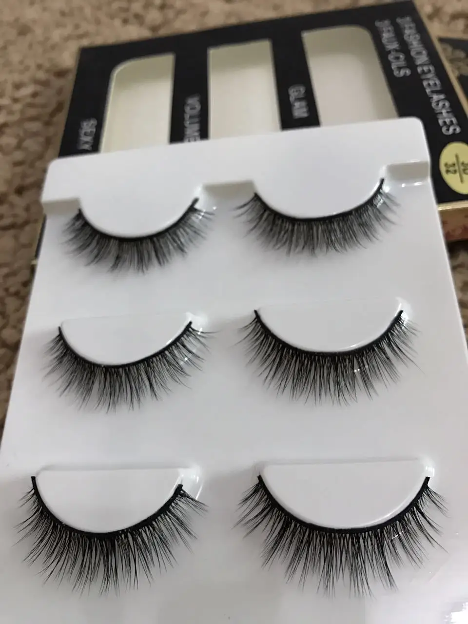 Новинка многослойные черные хлопковые Объемные Толстые Накладные ресницы