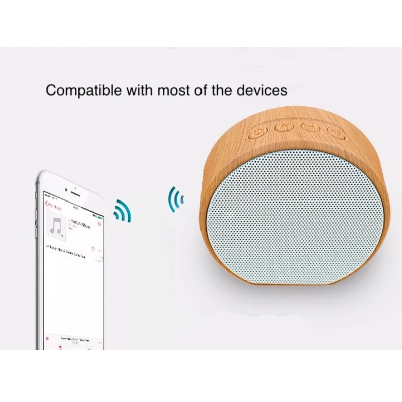 Портативная деревянная Bluetooth Колонка в стиле ретро уличный беспроводной мини