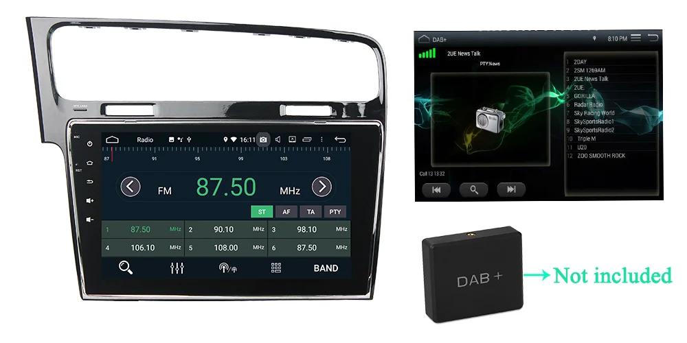 Belsee 10,1 дюймов Android 9,0 для Golf 7 MK7 2013 4 Гб+ 64 Гб автомобильное радио стерео головное устройство Авторадио плеер gps навигация