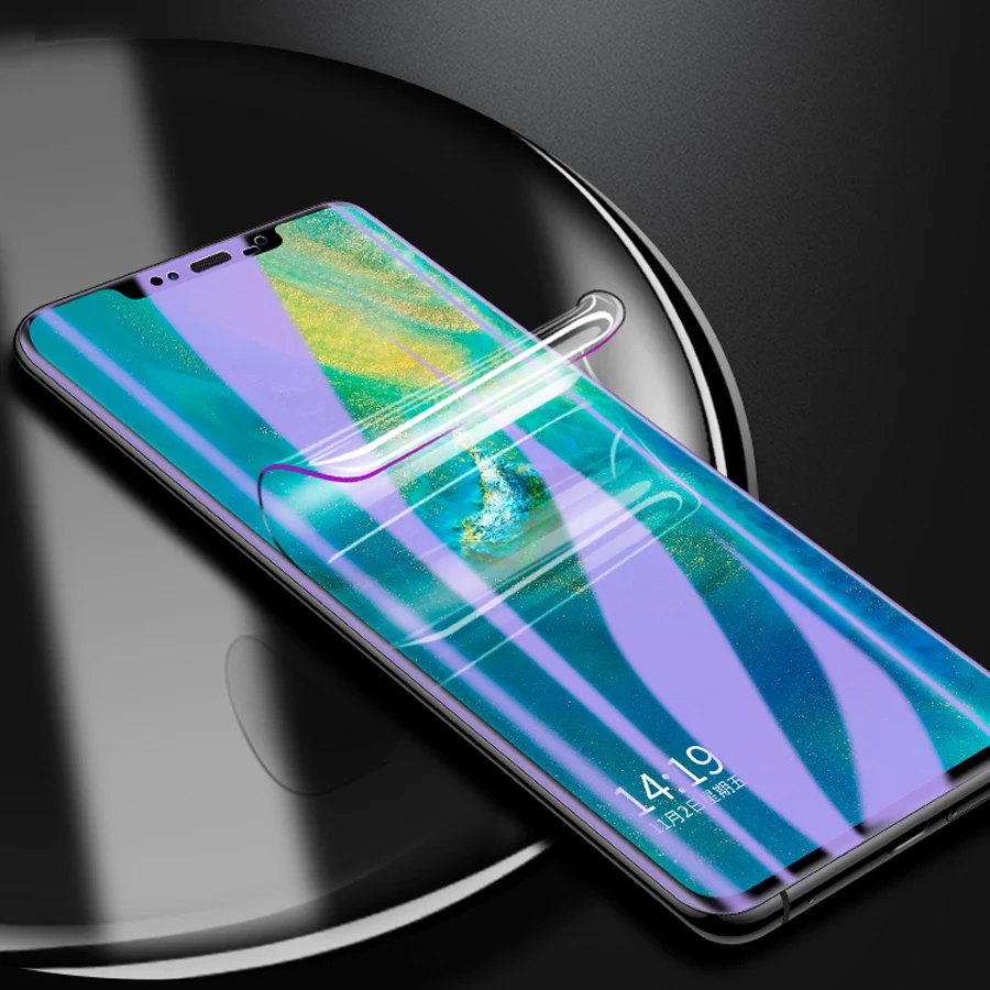 WK полностью клеящаяся 3D изогнутая передняя+ задняя пленка для huawei mate 20 Pro, защитная нано-Гидрогелевая пленка с инструментами, не закаленное стекло