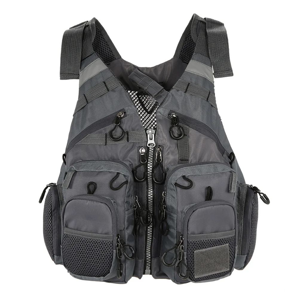 Mesh Design Breathable Detachable Adjustable Multifunctional Sport Swimming Outdoor Sailing Life Safety Boating Fishing Vest |