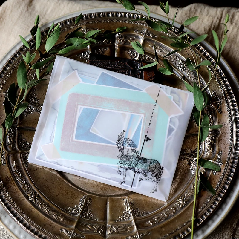 35 шт./упак. ретро фоторамка границы старинное украшение стикер DIY планировщик дневник в стиле Скрапбукинг наклейки в альбом Эсколар