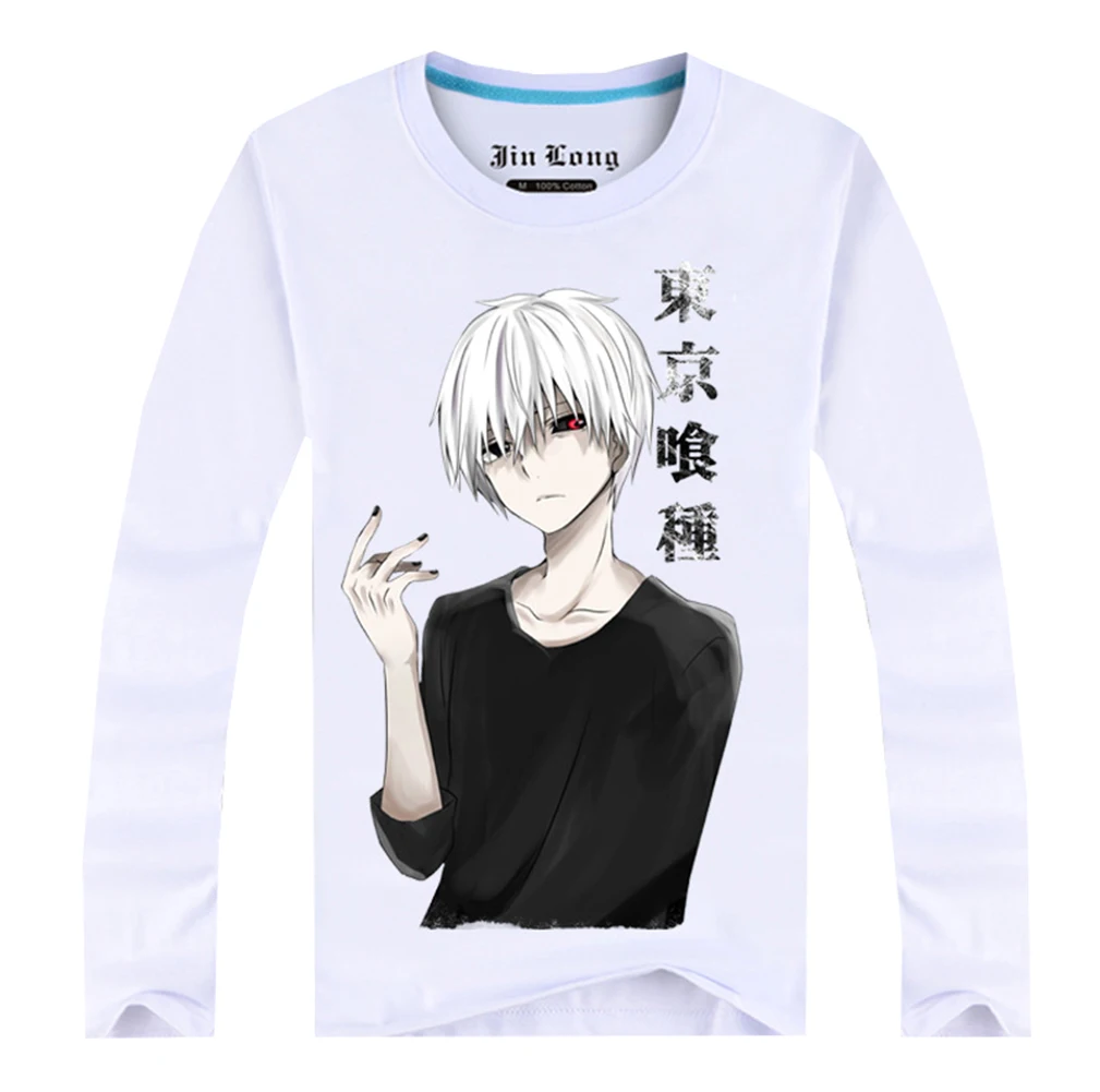Brdwn Токийский Гуль унисекс Ken Kaneki Touka Kirishima печать косплей футболка с длинными