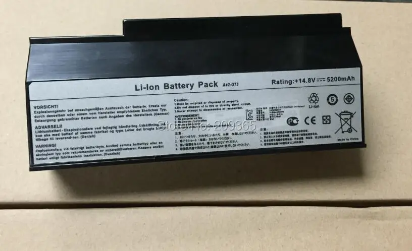 Аккумулятор для ноутбука ASUS G53 G53JW G53Sw G53Sx G73 G73Jh G73Jw VX7 A42 G73|laptop battery|battery for asuslaptop battery