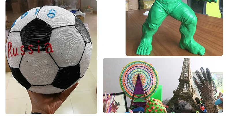 3 цвета, 3d Ручка ABS/PLA, нить, поддержка, креативный рисунок, рукоделие, 3D печать, ручка для детей, 10 м, Филамент, бесплатно