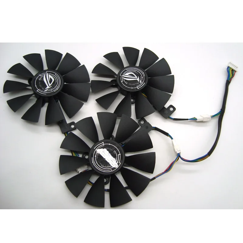 87 мм T129215SU T129215SM DC 12V 0.50AMP 4Pin 4 провода Охлаждающий вентилятор для ASUS GTX980Ti R9 390X390 GTX1070 Графика карты вентиляторы