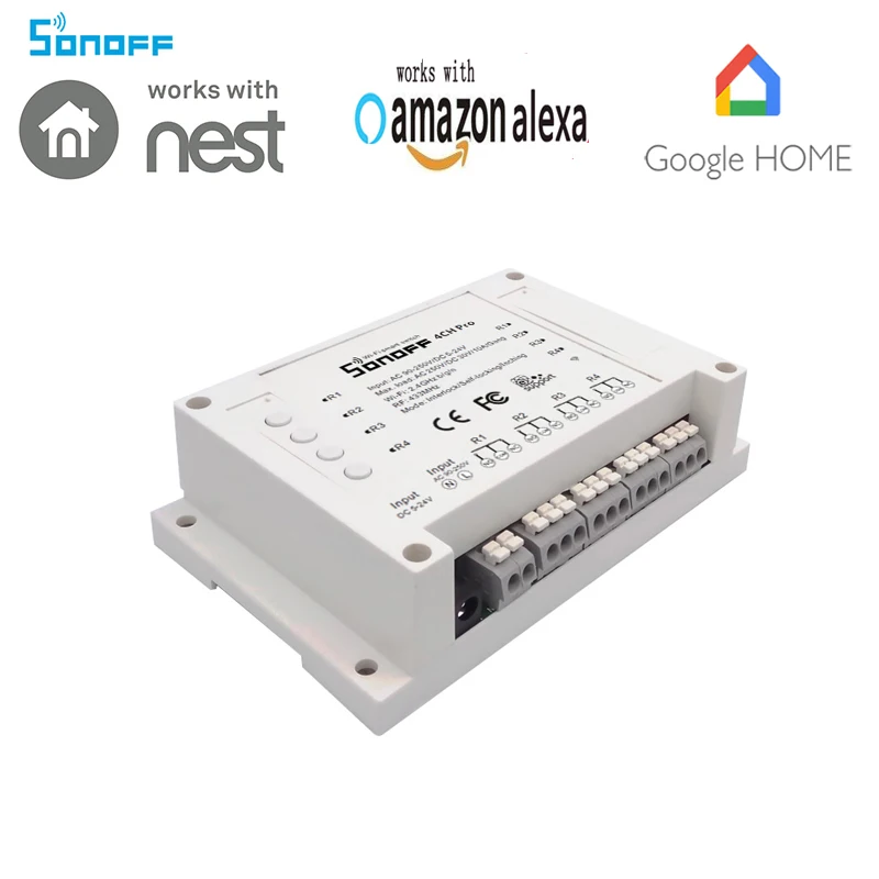 Sonoff 4CH Pro R2 4 канала 433 мГц 2.4g WiFi Smart коммутатор для умного дома автоматизации модуль