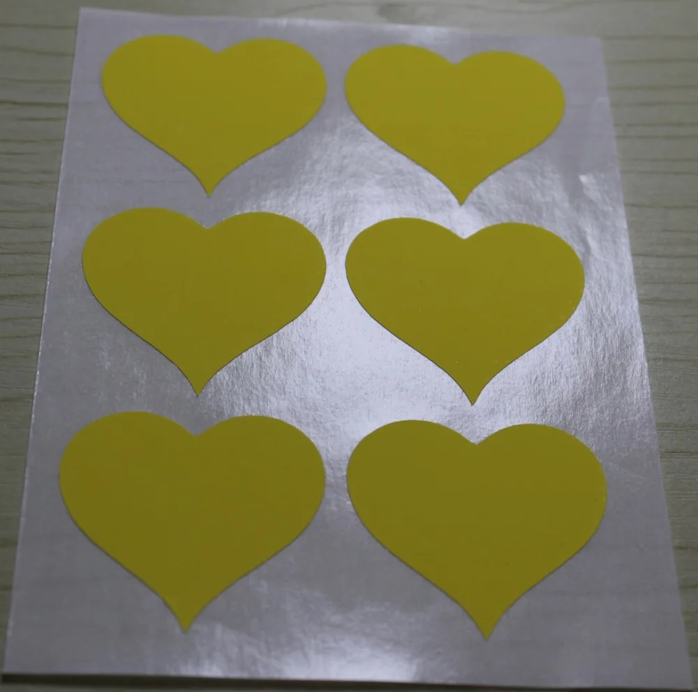 3 8 см неоновая желтая большая наклейка на сердце-неоновая сердце | Дом и сад