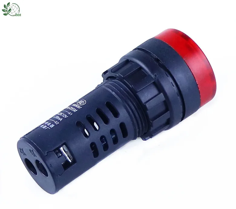Панель крепление 22 мм светодиодный индикатор зуммера AD16 22SM 12V 24V 110V 220V led