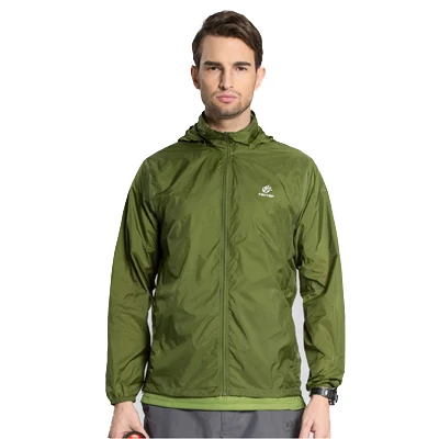 Men Army Green Женская Мужская Весенняя летняя уличная спортивная ультратонкая кожаная куртка ветровка водонепроницаемая УФ-защита быстросохнущая походная куртка RW027 - Цвет: Men Army Green