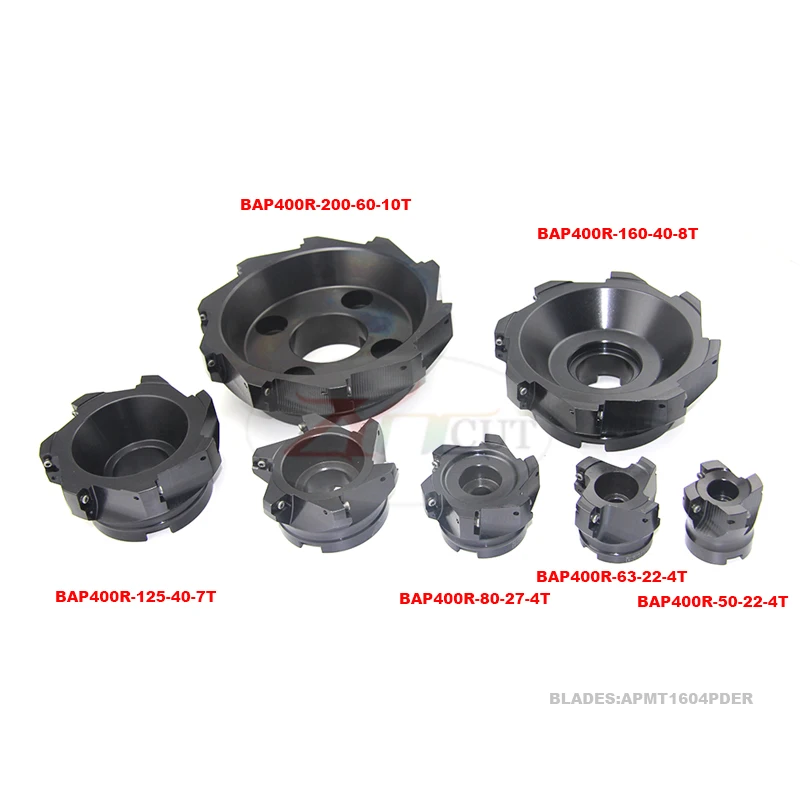 BAP400R-50/63/80/125/160/200 мм 90 градусов самолет фрезерная плита для резака для APMT1604 ЧПУ шероховатая отделка режущая головка для станка
