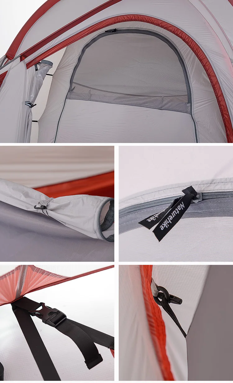 NatureHike Hiby открытый кемпинг 3-4 Человек Палатка Сверхлегкий двухслойные ткани четыре сезона палатки с ковриком