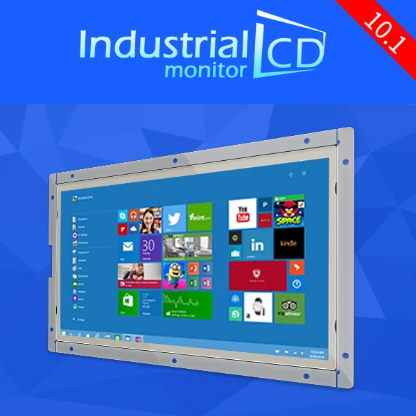 Лидер продаж! 10.1 дюймов широкоформатный монитор TFT с HDMI &quotпромышленный ТВ 1024*600