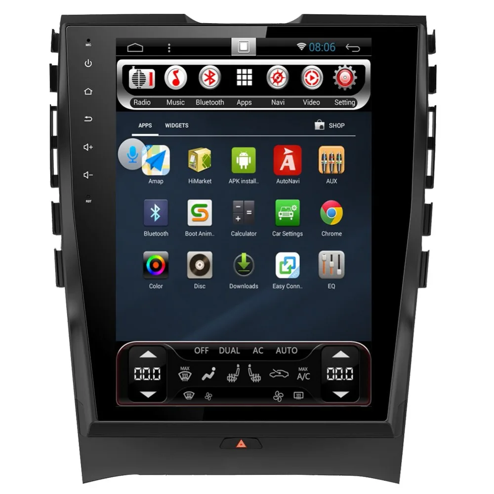 10 4 &quotвертикальный огромный экран Android автомобильный DVD GPS плеер для Ford Edge 2015 1024*600