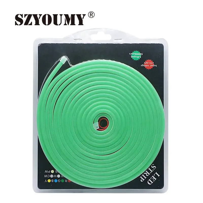 SZYOUMY 5 м/Rol гибкий светодиодный неоновый свет 120 светодиодов s/M ная неоновая полоса