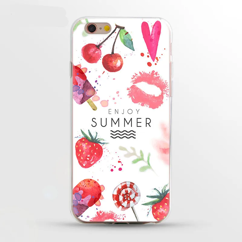 Floral Flower Fudna For Iphone X Case Luxury Funny Lip Phone 6 S Cover XS 8 7 Plus 6S 5 5S SE Cases |