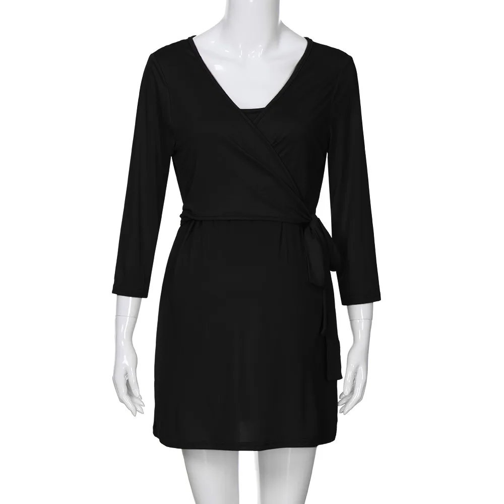 Black LONSANT; женская одежда для беременных; рубашка для кормящих детей; однотонные футболки для беременных; блузка с рукавами средней длины для грудного вскармливания - Цвет: Black