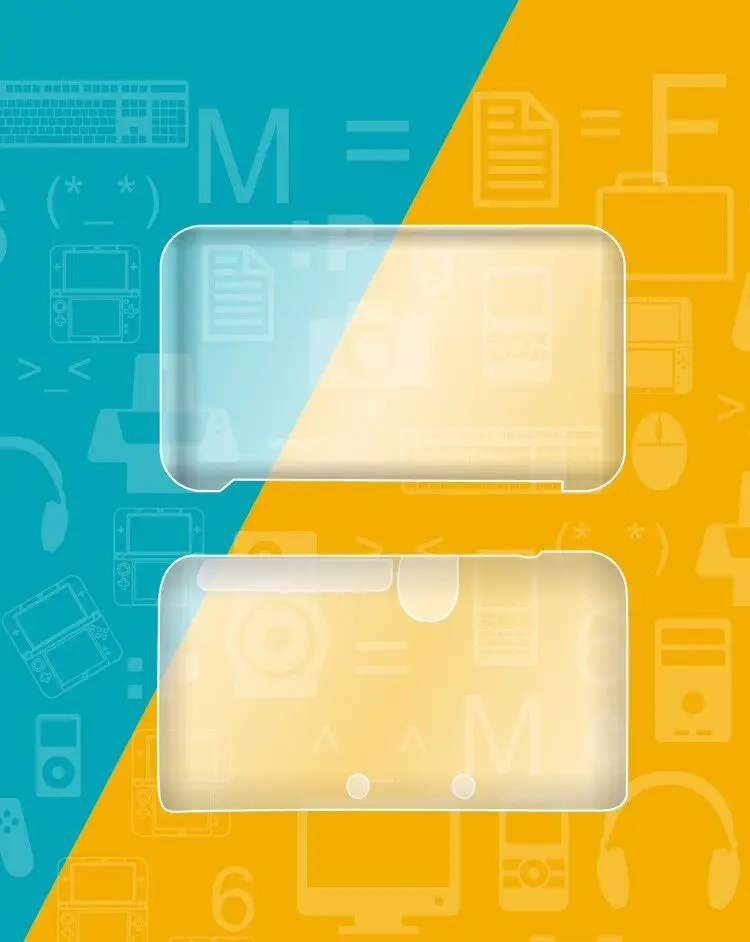 Жесткий прозрачный защитный чехол с защитой от царапин для Nintendo 2DS XL/2DS LL|case for|2ds hard