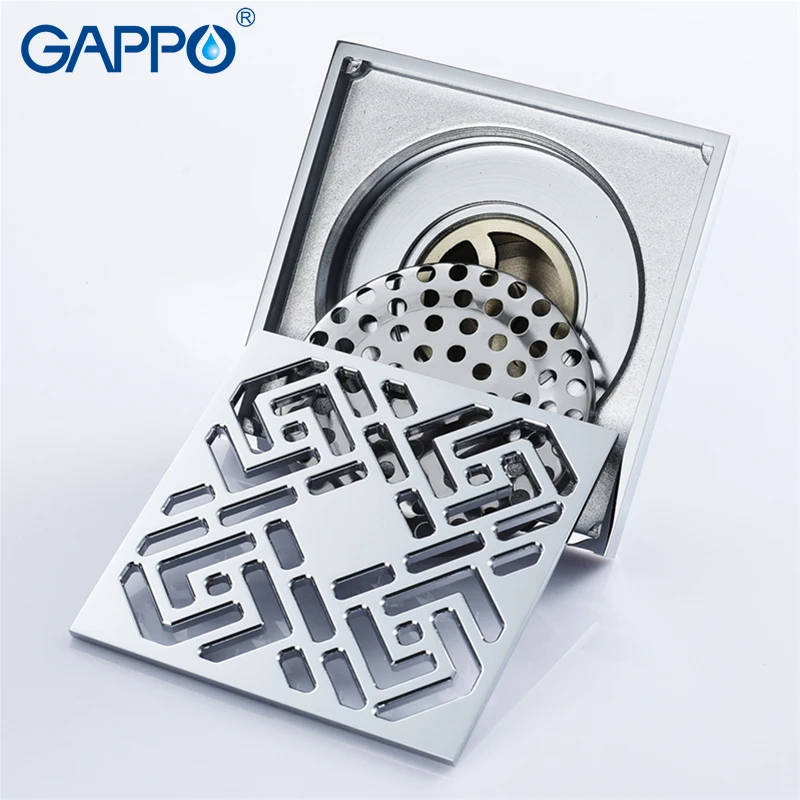 GAPPO сливы квадратный анти-запах Ванная комната напольная Крышка Пробка для ванны