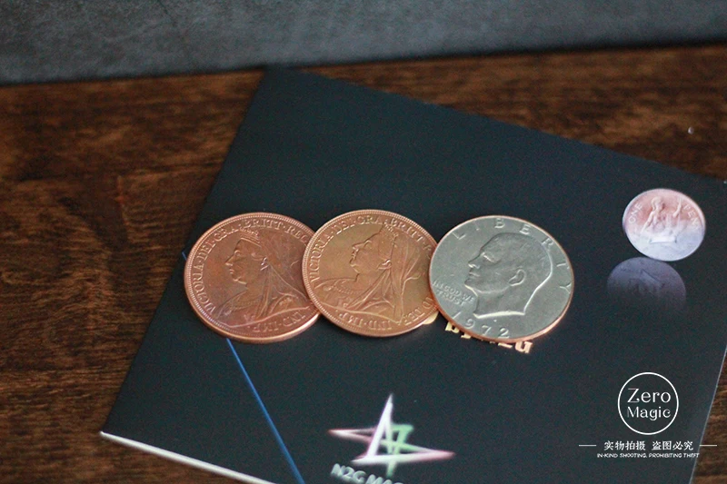 Предмет N3 монета набор N2G(одна долларовая версия)-магнитный-трюк, фокусы, реквизит комедии, трюк