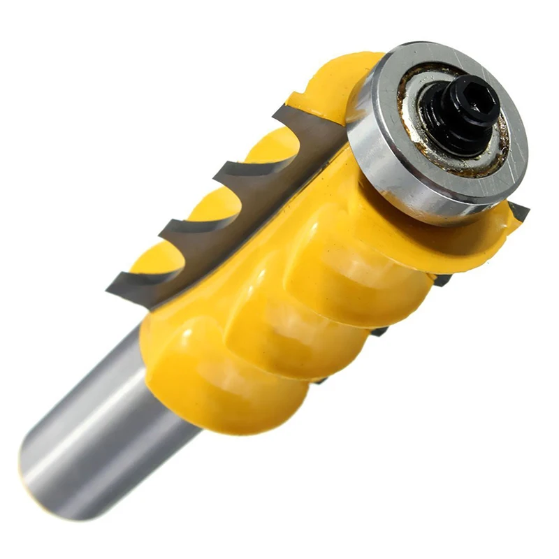 

1pc Triple Bead Router Bit 1/2'' Shank Column Face Molding Woodworking Cutter For Power Tool