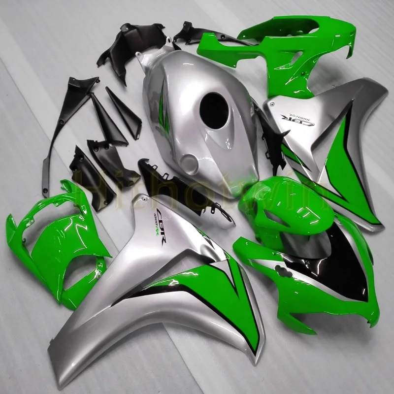 

Custom motorcycle cover for CBR1000RR 2008 2009 2010 2011 CBR 1000 RR Fairings body kit+Botls+Injection mold green silver