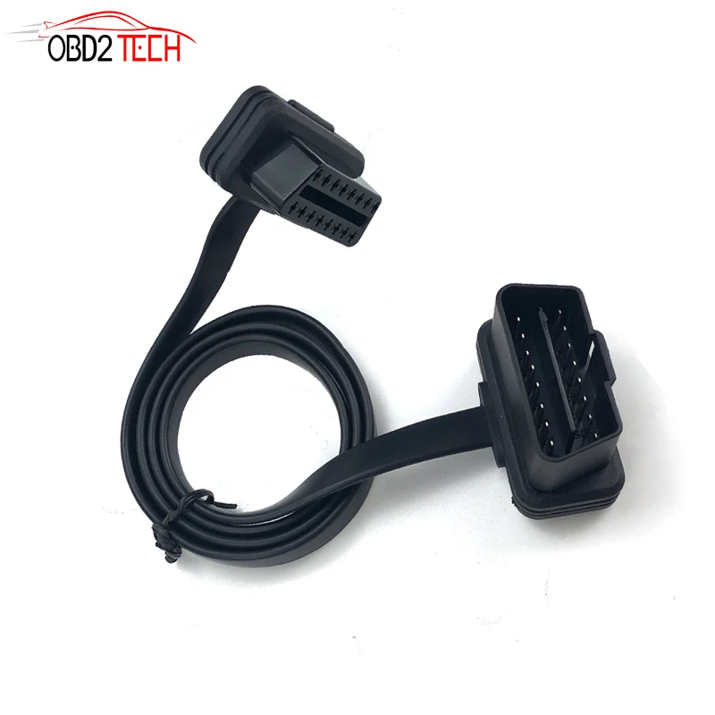 Кабель удлинитель OBD2 60 см 16 контактный штекер разъем для OBD II диагностический