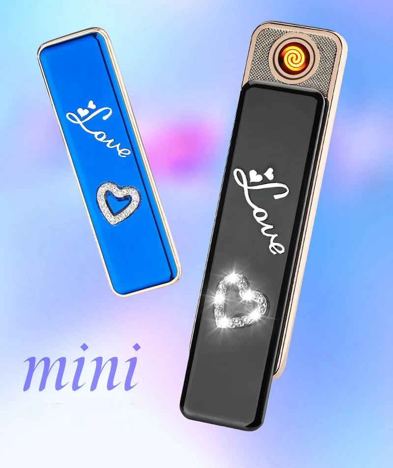 Мини USB перезаряжаемые дуговые Зажигалки ветрозащитные бездымные беспламенные зажигалки креативные подарки для мужчин и женщин аксессуары для курения