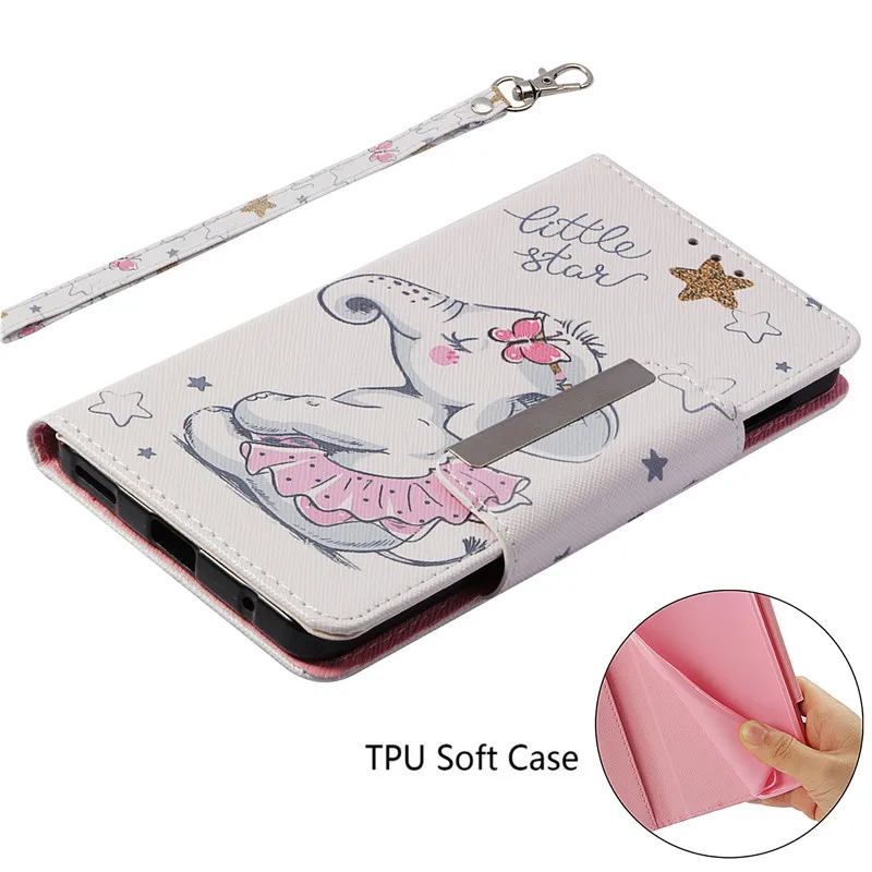 

Wekays Cover sFor Nokia6 2018 Cute Cartoon Leather Flip Fundas Case For Coque Nokia 6 2018 6.1 Cover Cases For Nokia 6.1 Shell