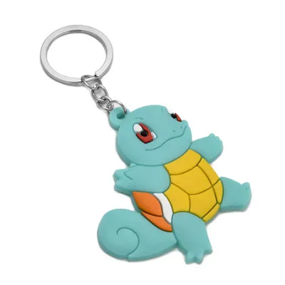 13 стиль Pokemon Go брелок чармандер Сквиртл Пикачу силиконовый брелок талисманы держатель для ключей чавейру вентиляторы подарок детские игрушки