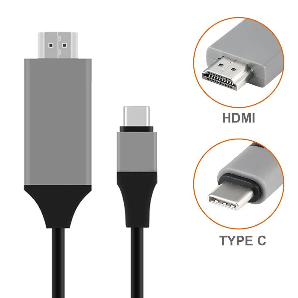 USB C HDMI кабель адаптер Type к шнур поддержка 4K для нового Macbook аудио выход мобильного
