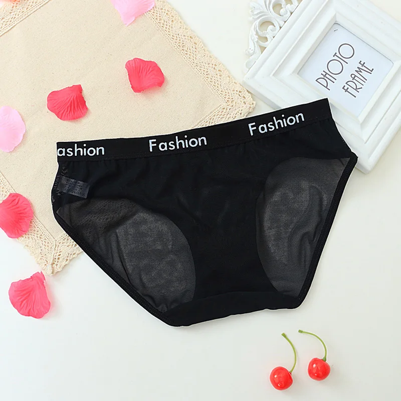 Women Underwea Net yarn Sexy Panties Woman Briefs Female Breathable Ladies Underpants lace G-String Thongs Lingerie | Женская одежда