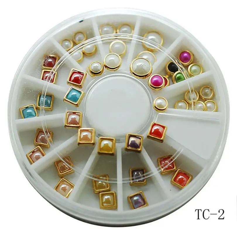 Nail Metal Frame Ceramic Decoration Small Component 3D Sticker SP04 Drop shipping | Красота и здоровье
