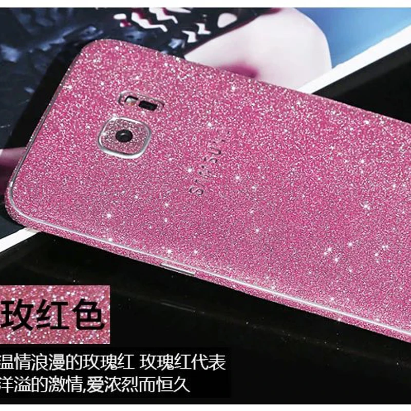 Bling Diamond Colorful Sticker Case For Samsung Galaxy S5 S6 S7 Coque Fundas Edge Capa Para Capinha Plus |