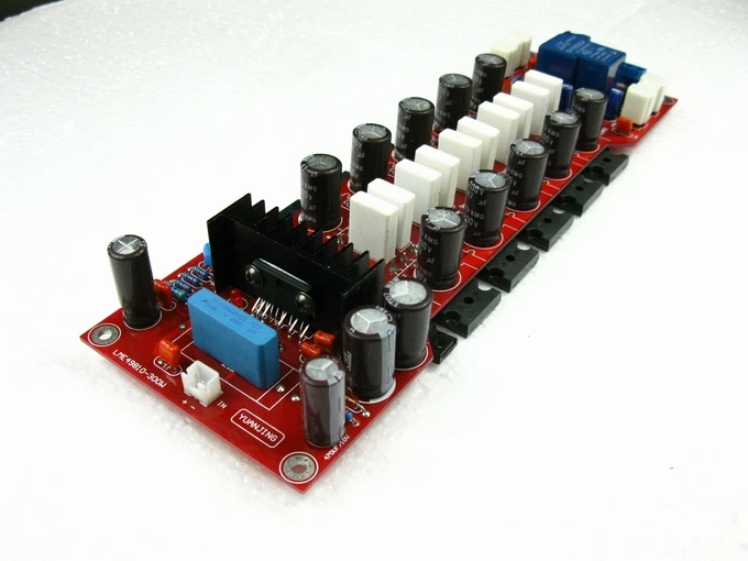 Mono LME49810 + C5200/A1943 300 Вт DIY Плата усилителя жара 255 мм * 78 мм|Усилители мощности| |