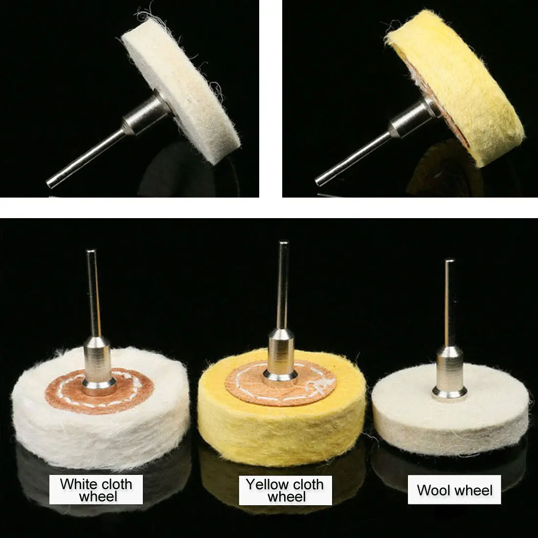 

Grinder Brushes Polishing Buffing Wheel Grinding Head Woodworking Dremel Accessories For Wood Abrasive Tools